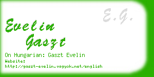 evelin gaszt business card